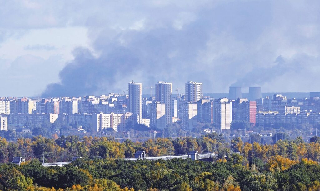 युक्रेनी शहरहरूमा व्यापक हवाई आक्रमण  